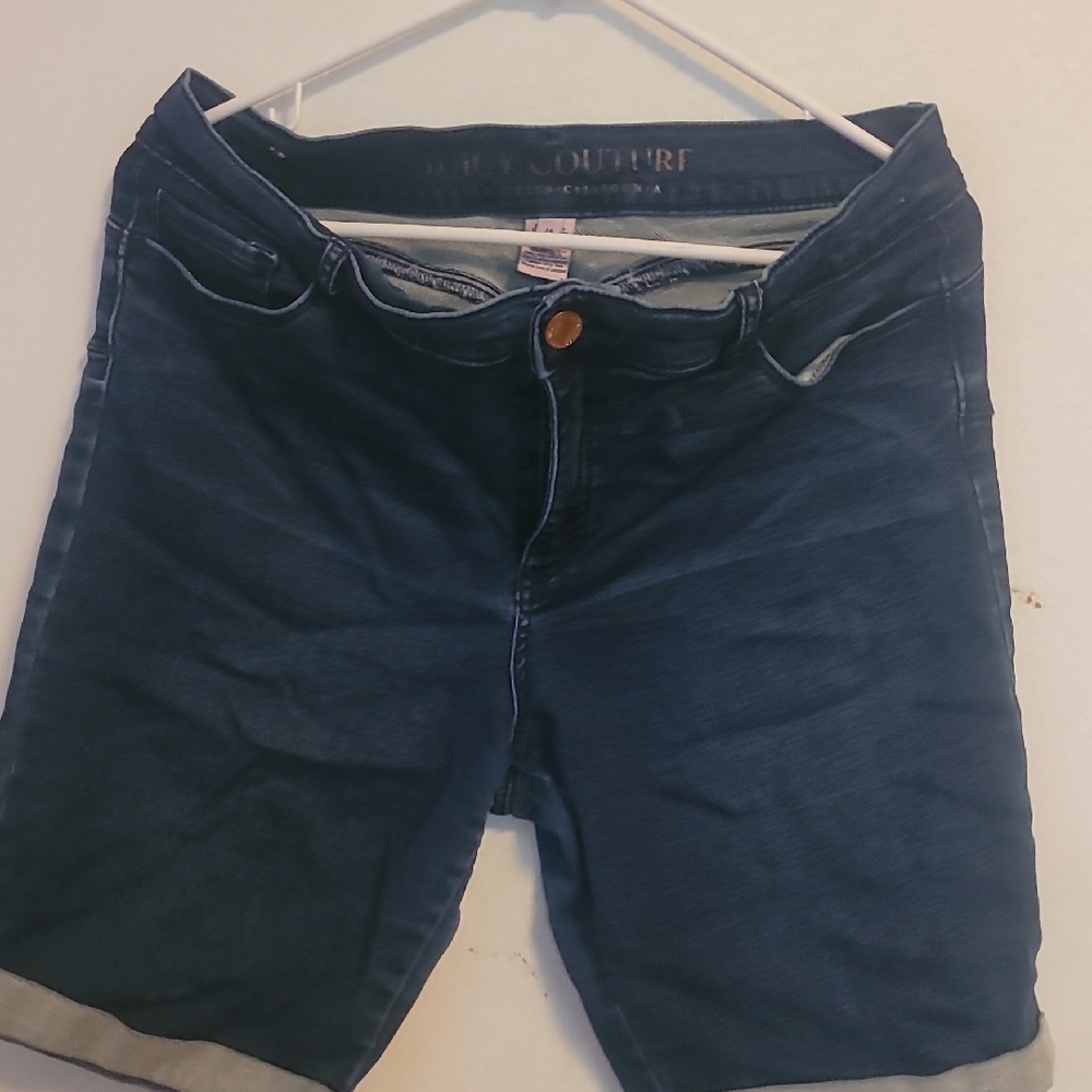 Juicy Couture Dark Blue Denim Shorts